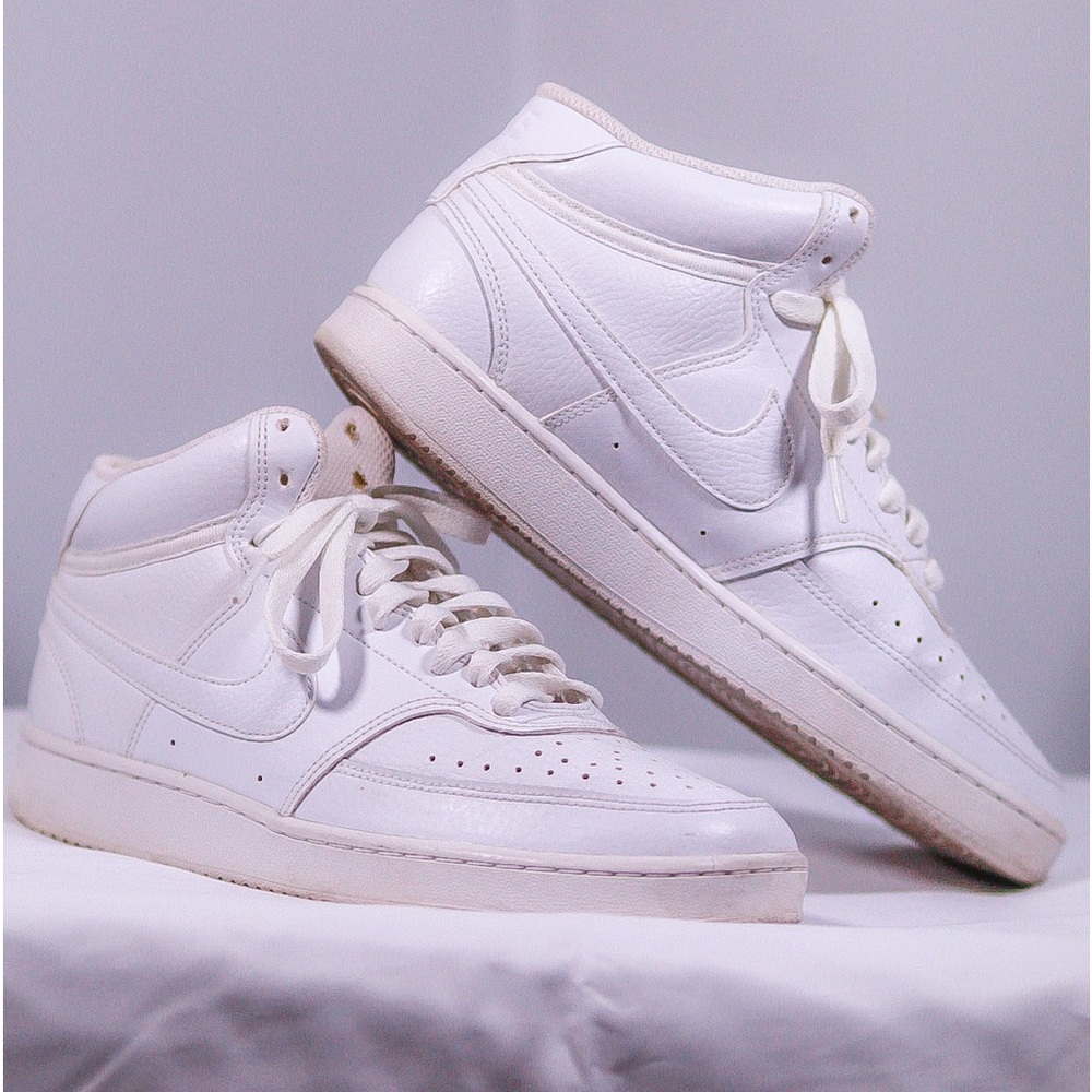 White High Top Nike Women’s Air-forces - Size 8